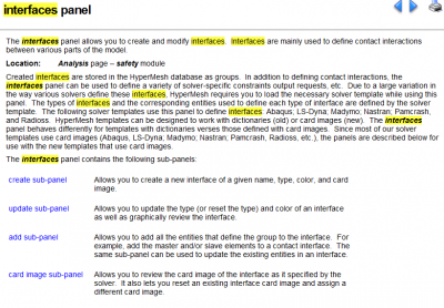 用HyperMesh定义Nastran的接触(linear contact)的图1